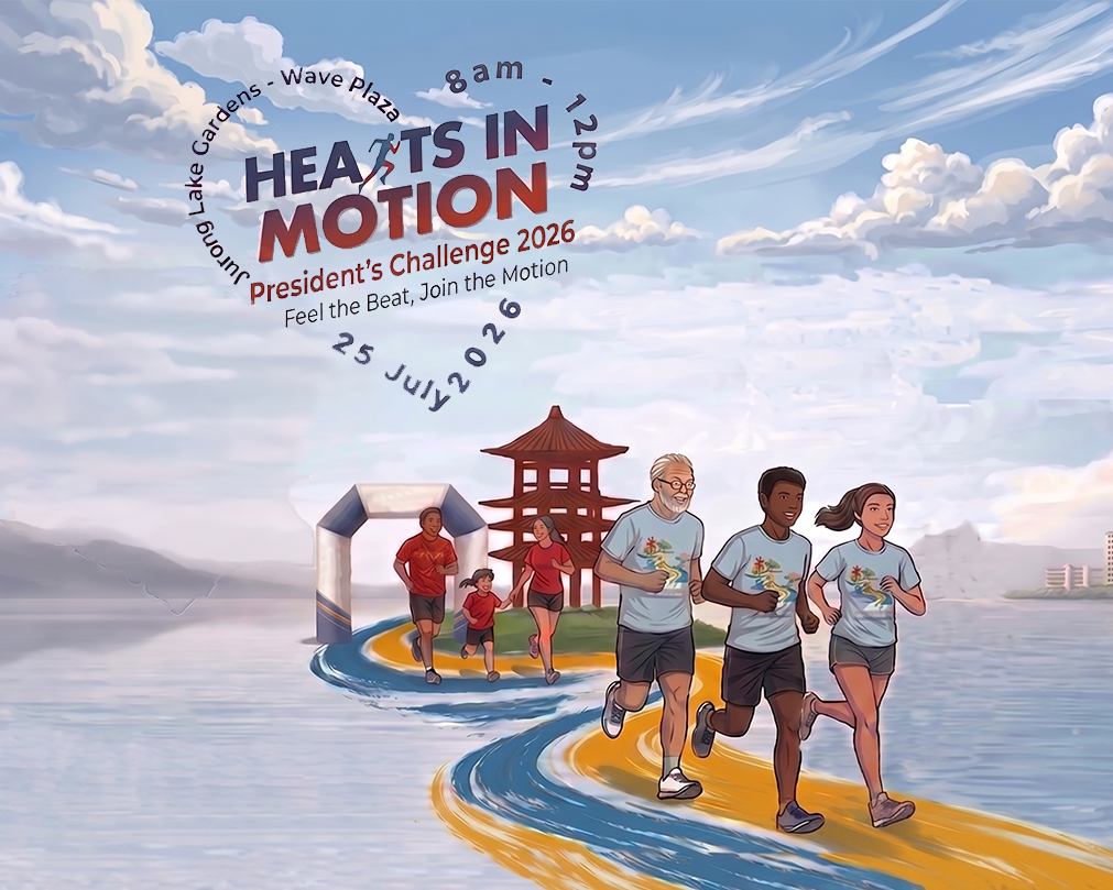 Hearts in Motion run event poster 